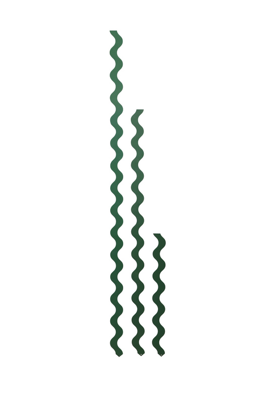 Wave III Plant Stake - Forest Green - Collection - Metal